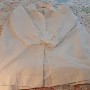 Madewell white shirt dress